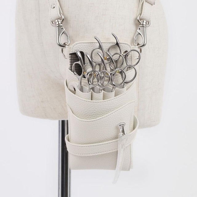 DEEDS シエーナ アイボリーホワイト シルバー金具 シボ素材