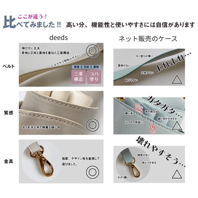 DEEDS シエーナ ブラック シルバー金具