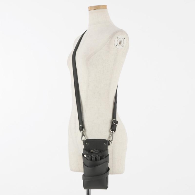 DEEDS シエーナ ブラック シルバー金具 シボ素材