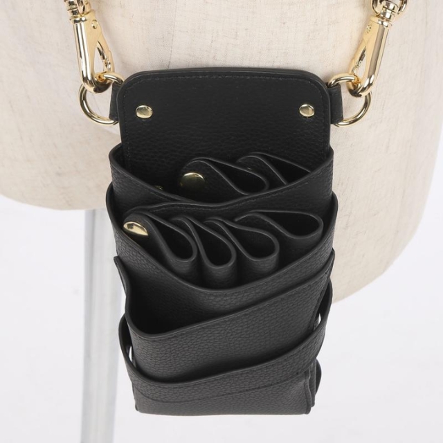 DEEDS シエーナ ブラック ゴールド金具 シボ素材