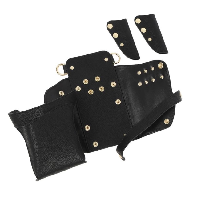 DEEDS シエーナ ブラック ゴールド金具 シボ素材