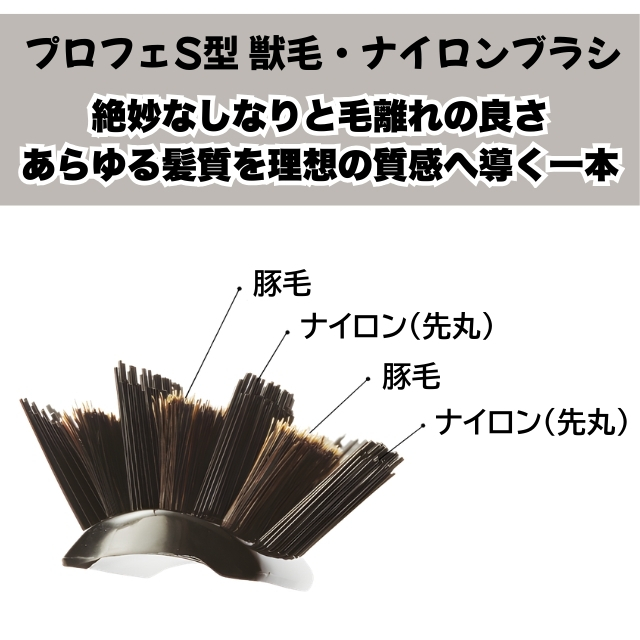 ベス プロフェS型 獣毛・ナイロンブラシ**