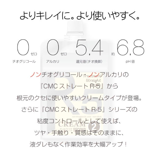R-5 CMCトリートメントストレートクリーム 2剤 1000g