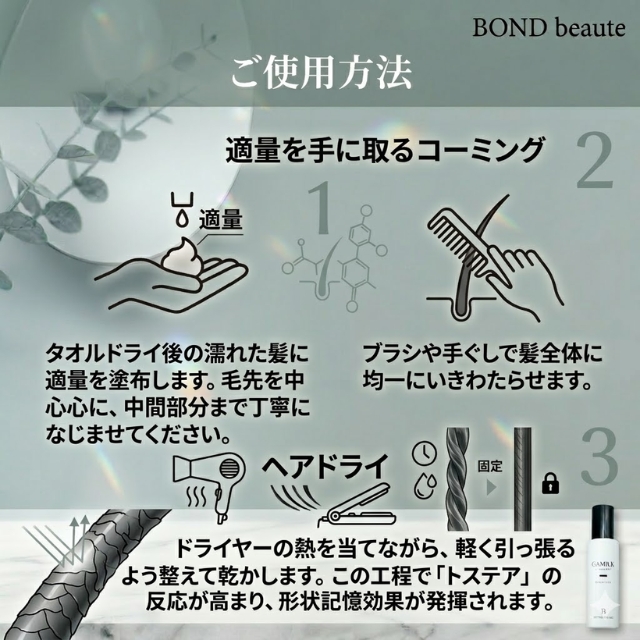 ボンドビューティ カミルク ケア&ブロウ 120ml