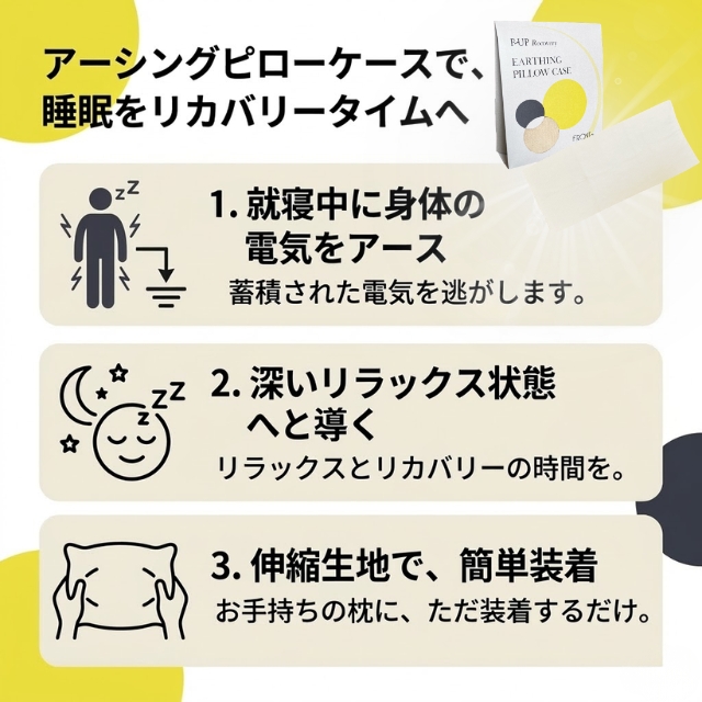 P-UP(ピーアップ) リカバリーアーシング ピローケース