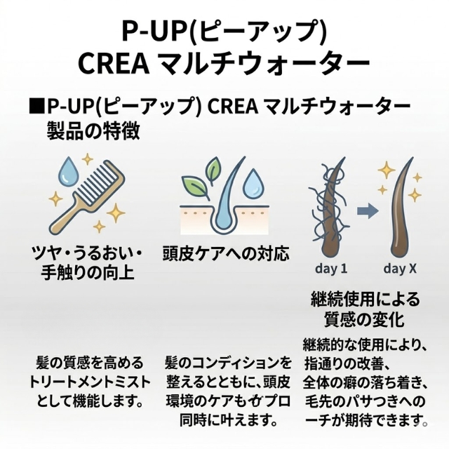 P-UP(ピーアップ) CREA マルチウォーター
