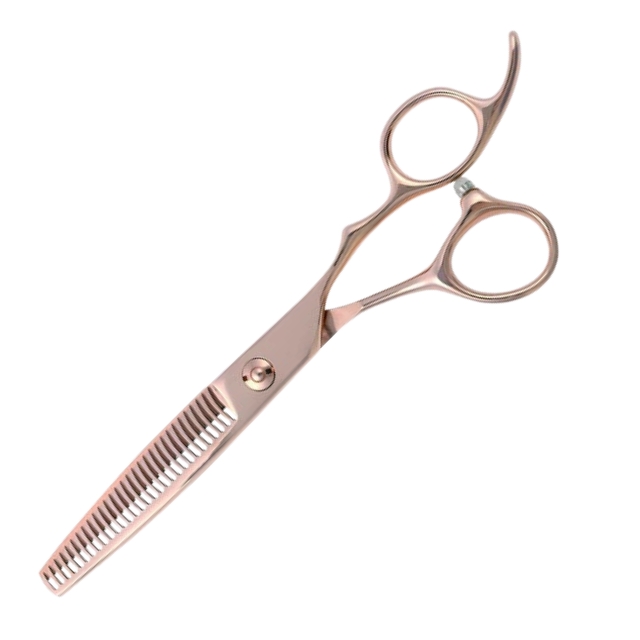 DEEDS 立体ハンドル630CCT ピンクゴールドチタンセニング 30目 3段刃 6.0インチ スキ率35％前後