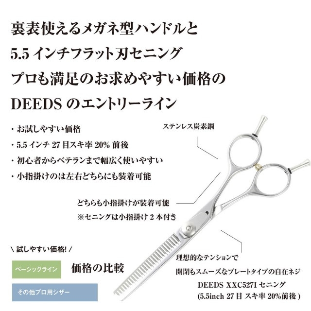 DEDDS メガネハンドルベーシック NEWセニング スキ率20%前後