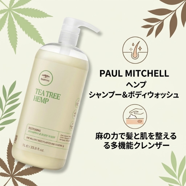 ポールミッチェル ヘンプ シャンプー＆ボディウォッシュ