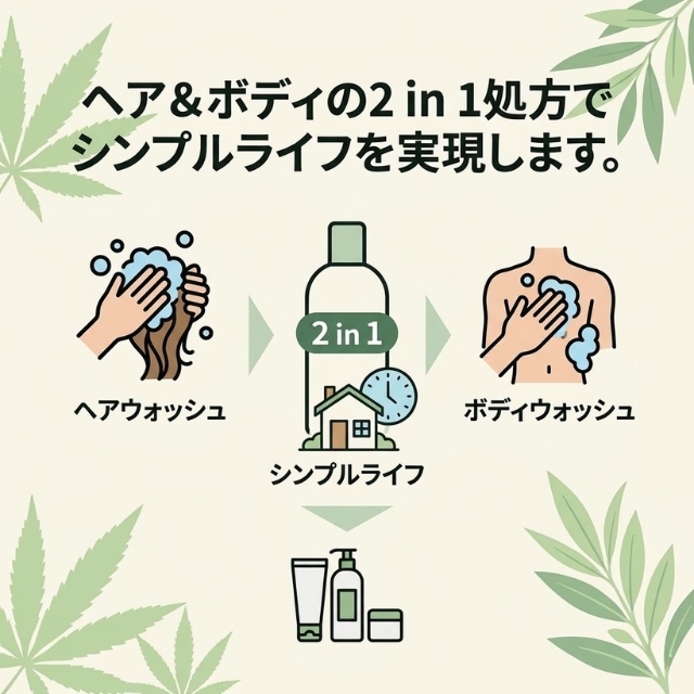 ポールミッチェル ヘンプ シャンプー＆ボディウォッシュ