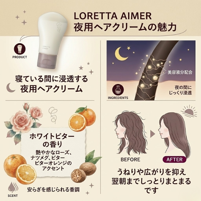 ロレッタエメ ナイトトリートメント 120g
