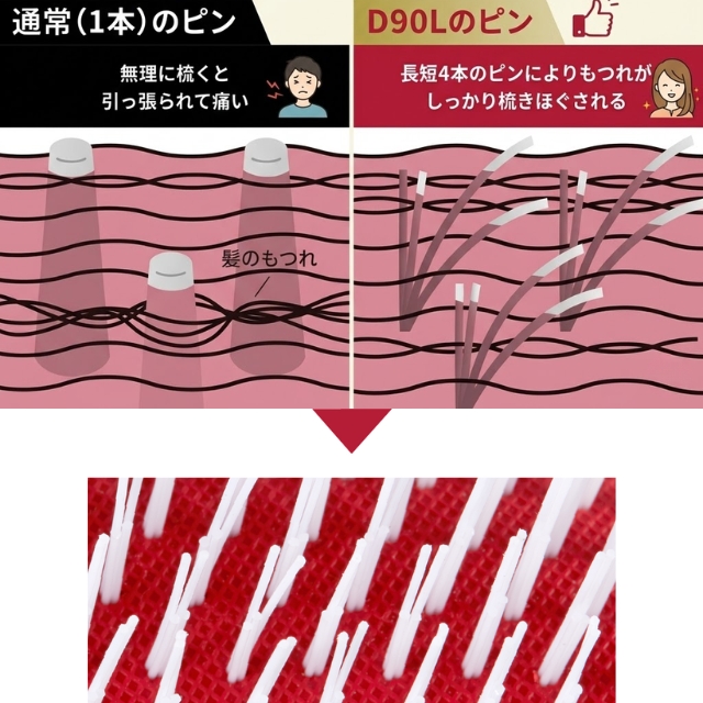 デンマンブラシ D90L タングルテイマー