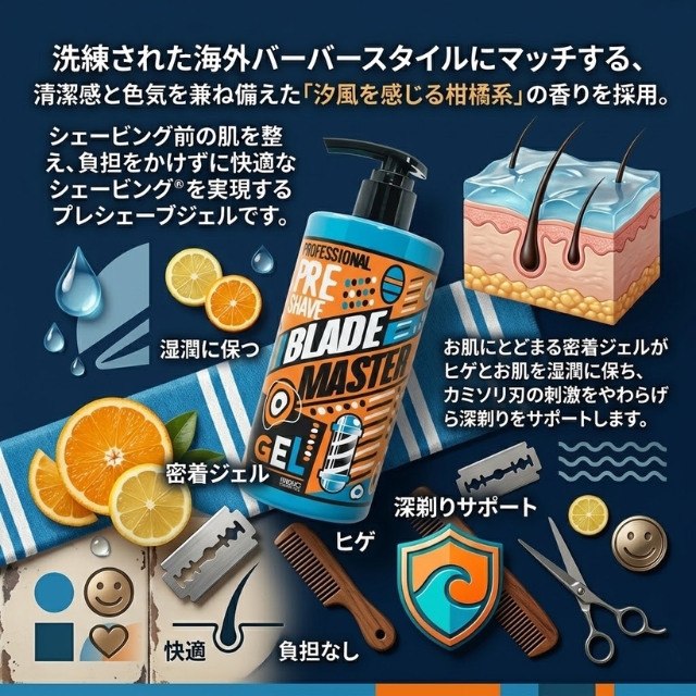 ブレードマスター プレシェーブジェル 500g