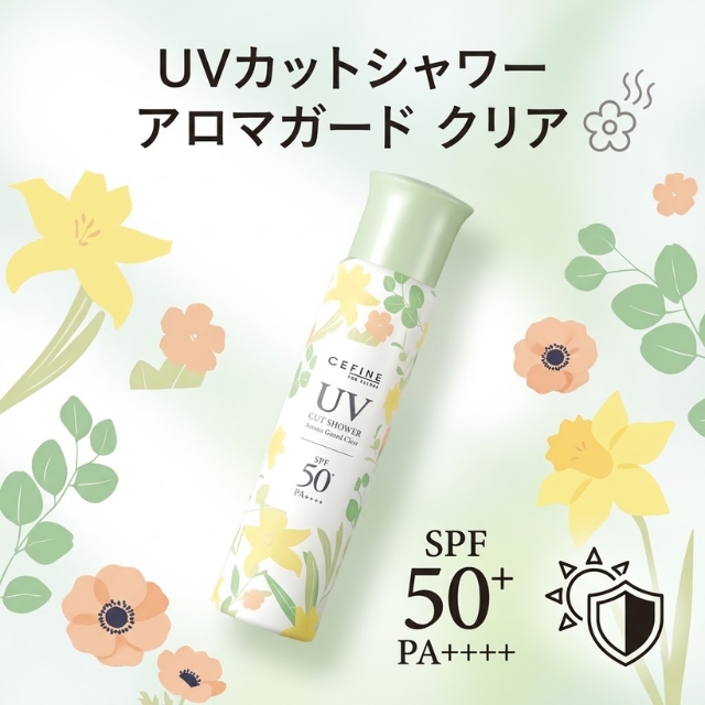 セフィーヌ UVカットシャワー アロマガード クリア 80g