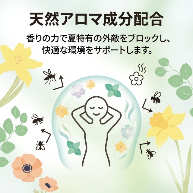 セフィーヌ UVカットシャワー アロマガード クリア 80g