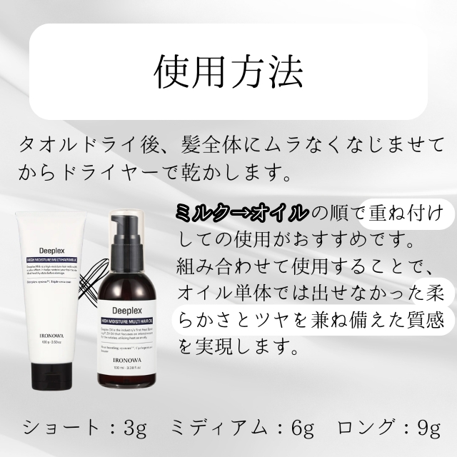 IRONOWA（イロノワ） Deeplex Milk ディープレックス ミルク 100g