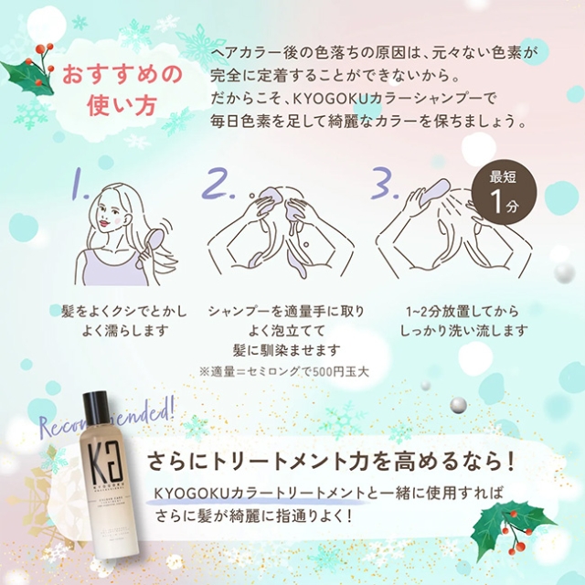 KYOGOKU パーソナルカラーシャンプー ダークグレージュ ブルベ冬 200ml