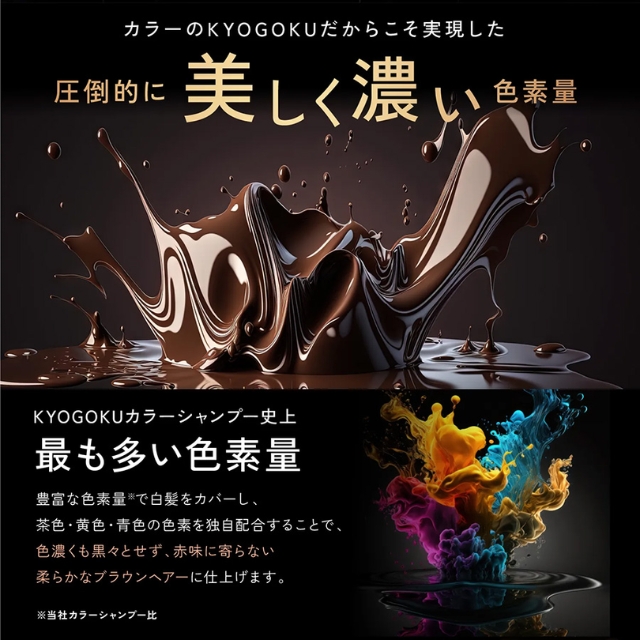 KYOGOKU カラーシャンプー ナチュラルブラウン 200ml**