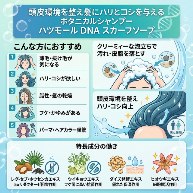 ハツモール DNAスカーフソープ