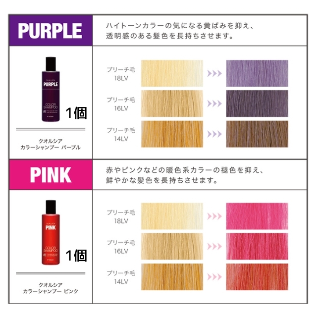 【特価】クオルシア カラーシャンプー 250ml 8点セット
