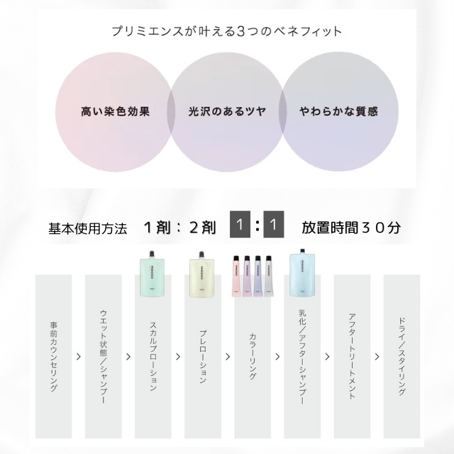 PRIMIENCE プリミエンス COLOR CREAM 1剤 80g