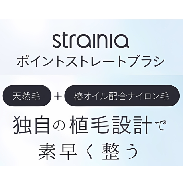 strainiaストレーニア ポイントストレートブラシ