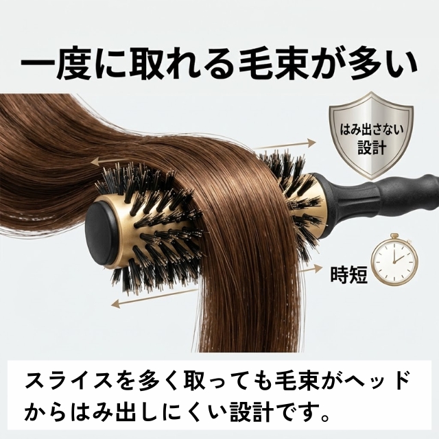 ブラックタン ヘアロール ロング 7号