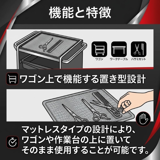シザーケース マットタイプ ワゴン用 置き型""