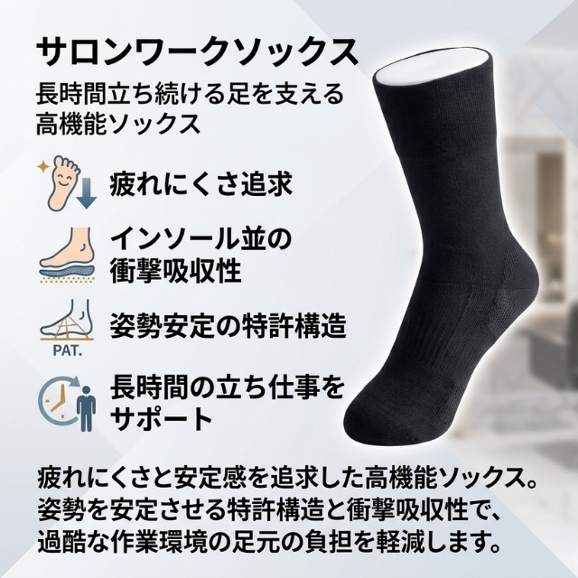 ニシダ サロンワークソックス**