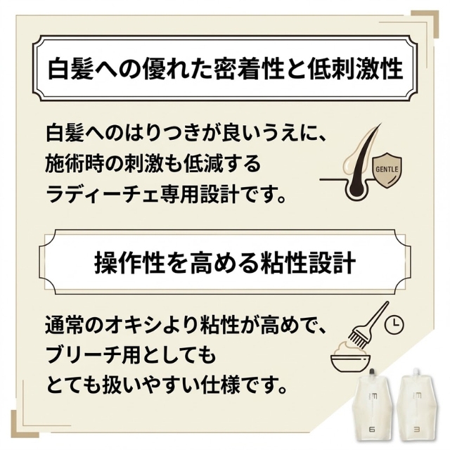 白髪染め用】フィヨーレ BLカラー ラディーチェ オキシ 2剤｜低刺激