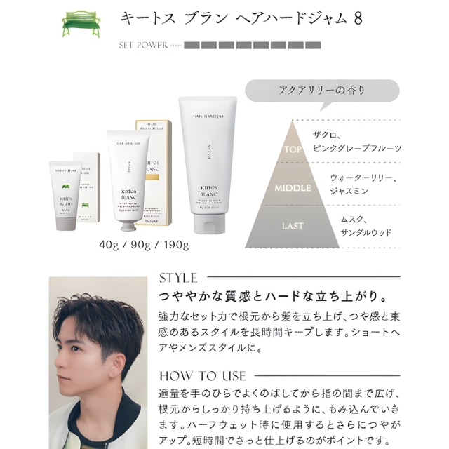 キートスブラン ヘアハードジャム8