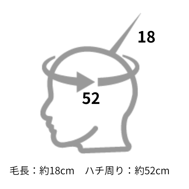ユーカリ 国家試験カッティング 練習ウィッグ 24-2CUT