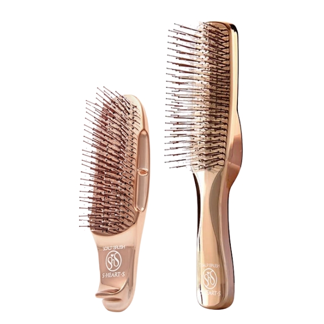 エミット スカルプブラシ ワールドモデル  ピンクゴールド