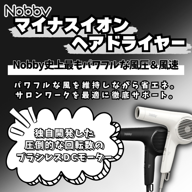 Nobby(ノビー) マイナスイオンヘアドライヤー NB4100