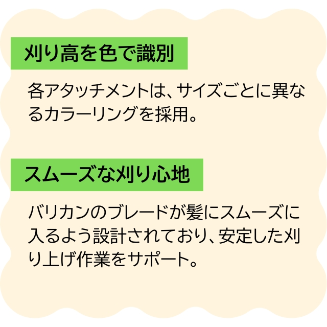 ファイブオリジナル バリカンアタッチメント 10個入り