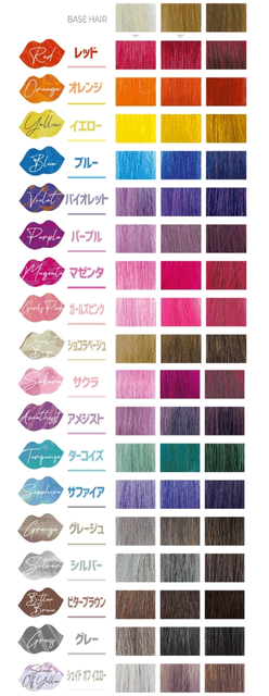 パイモア スペクトラムカラーズ カラーチャート